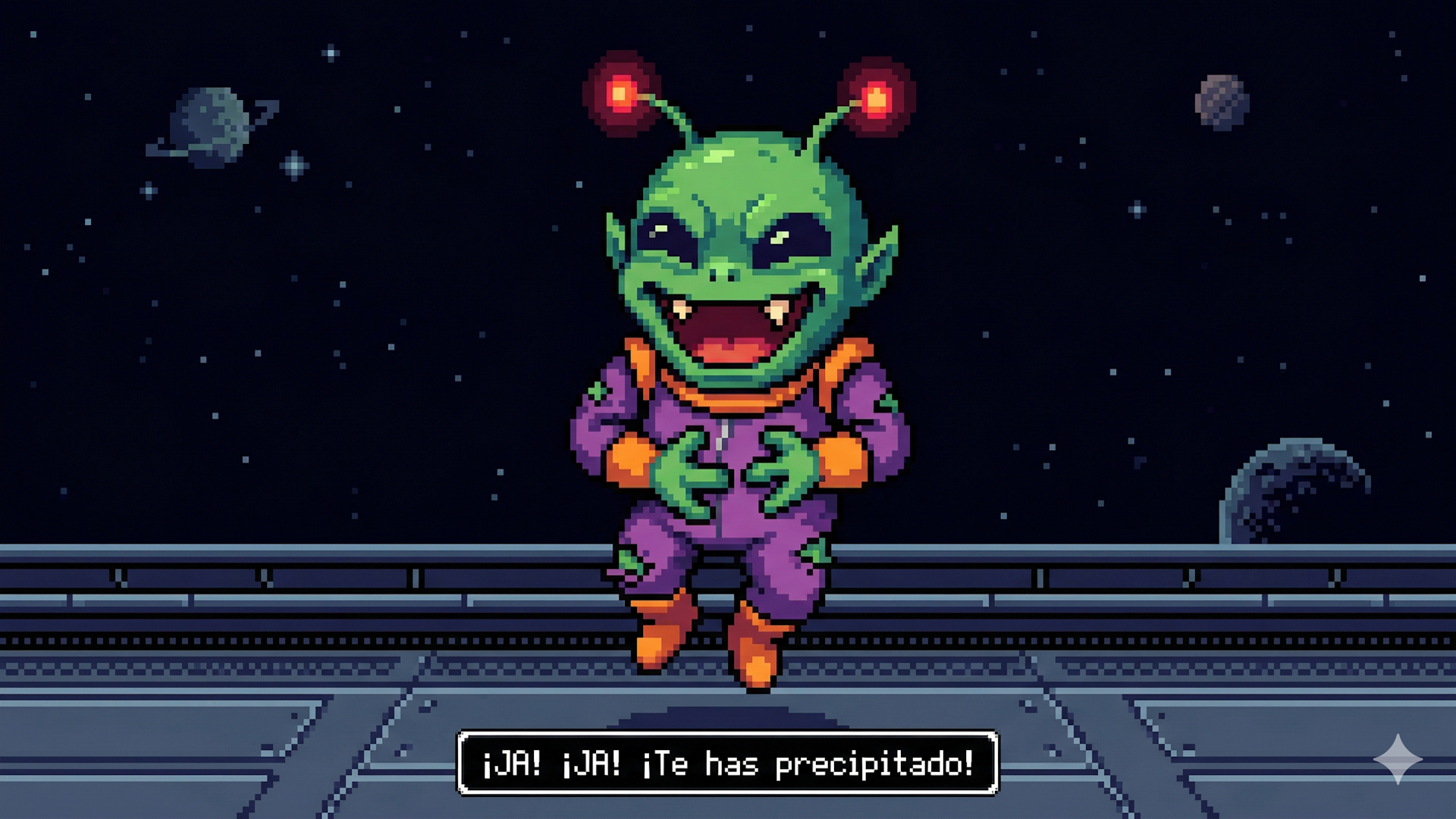 Alien burlón